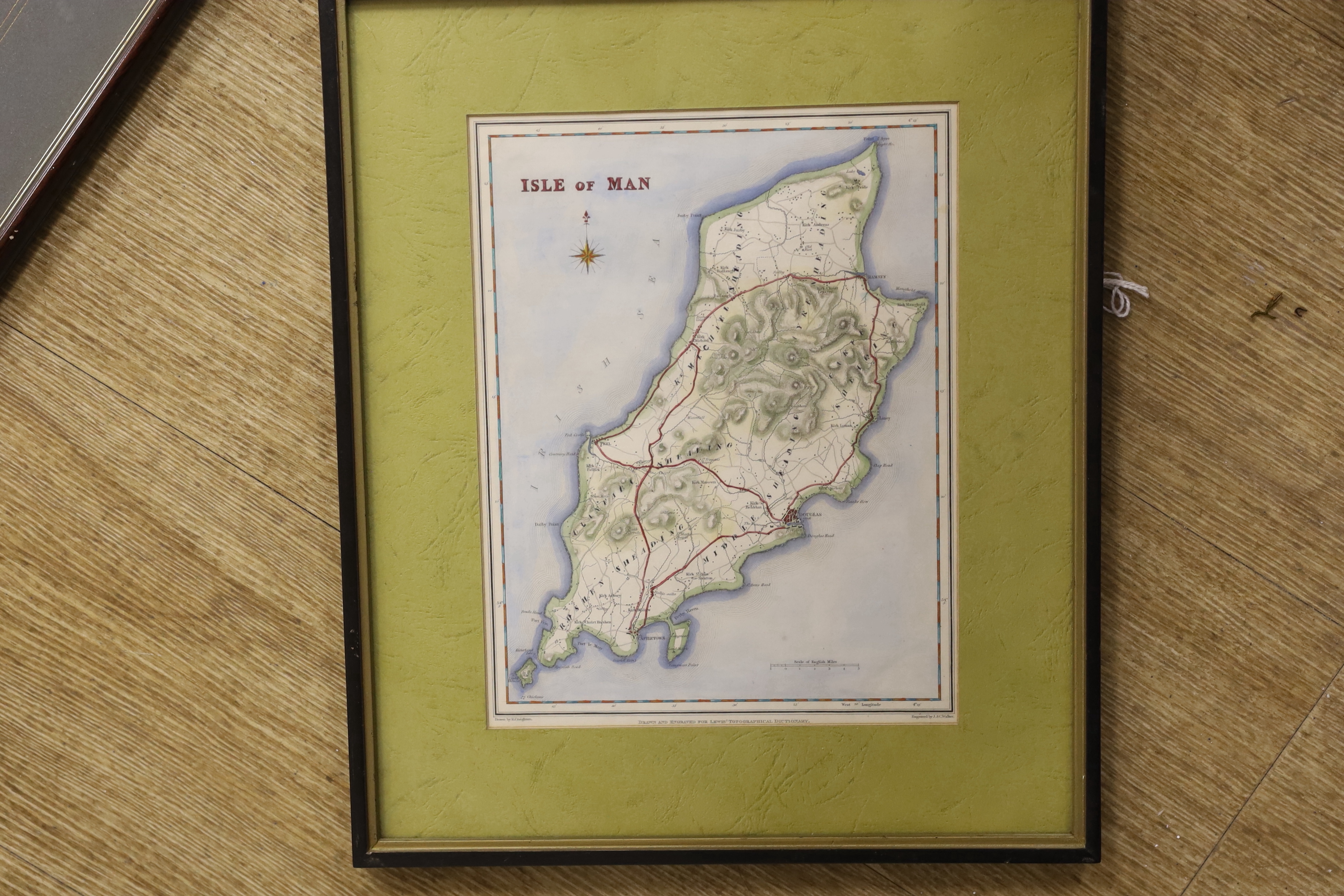 Twelve antique and later maps of the Isle of Man, including examples by Robert Sayer, Herman Moll and Richard Blome, mostly hand coloured, largest 38 x 28cm